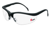 12 Pack of MCR Safety KD110 Klondike KD1 Series Black Safety Glasses with Clear