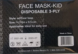 Ironwear KID'S Disposable Face Mask with Ear Loops 50 Pack
