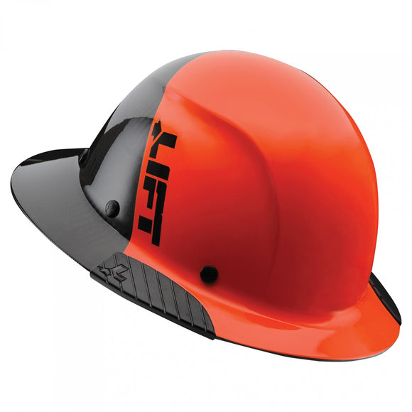 Lift Safety DAX Fifty 50 Carbon Fiber Full Brim Hardhat HDF50C-19OC