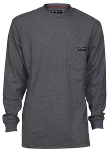 MCR Safety LST1G Flame Resistant FR Work Shirts Lightweight Long Sleeve T-Shirt