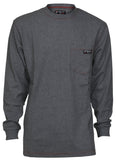 MCR Safety LST1G Flame Resistant FR Work Shirts Lightweight Long Sleeve T-Shirt