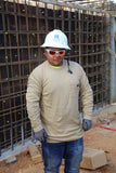 MCR Safety LST1T Flame Resistant FR Work Shirt Lightweight Long Sleeve T-Shirt C