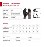 PIP MAXIFLEX ULTIMATE 34874 FOAM NITRILE PALM COATED GLOVES (PACK OF 12)