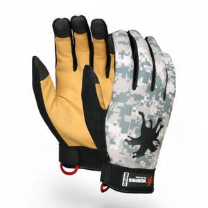 MCR MD100 Mechanics Gloves Synthetic Grain Deerskin Digital Camo Fabric Back