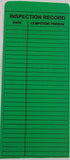 Green Vinyl Scaffolding Tag   (QTY-10 per Pack) READY TO USE