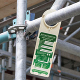 Narrow Scaffolding Tag Holder (QTY-10 per Pack)
