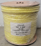 PPF 5/8" WR  3-Strand Polypropylene Rope Film 600' lf Reel