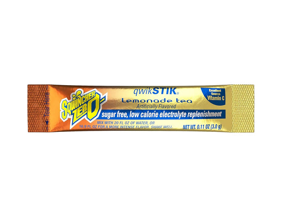Qwik Stik Sugar Free Drink Mix Powder 0.11 oz., Lemonade Tea, PK50