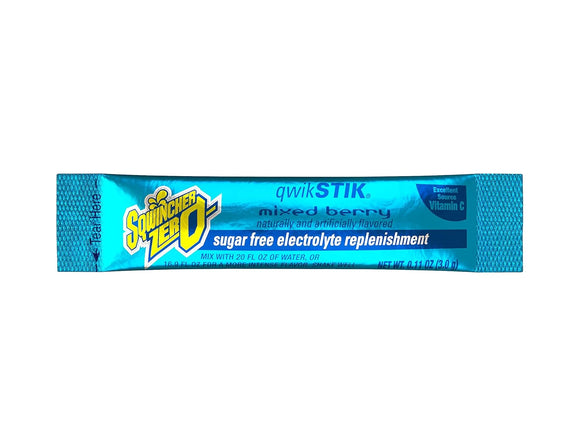 Qwik Stik Sugar Free Drink Mix Powder 0.11 oz., Mixed Berry, PK50