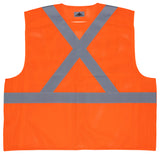 MCR Safety RXCL2MO Hi-Visibility Recycled Safety Vest ANSI 107 Type R, Class 2 M