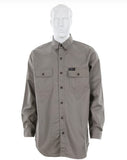 MCR Safety S1G Flame Resistant (FR) Work Shirt 100% Cotton, Gray