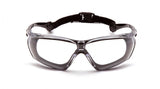 12 pack of Pyramex CROSSOVR SBG10610DT Clear H2X Anti-Fog Lens with Black and Gr