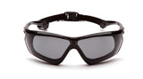 Pyramex CROSSOVR SBG10620DT Gray H2X Anti-Fog Lens with Black and Gray Frame