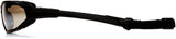 PYRAMEX HIGHLANDER PLUS SBG5080DT Indoor/Outdoor Mirror Anti-Fog Lens with Black