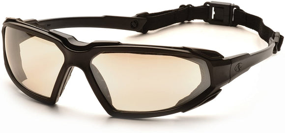 PYRAMEX HIGHLANDER PLUS SBG5080DT Indoor/Outdoor Mirror Anti-Fog Lens with Black