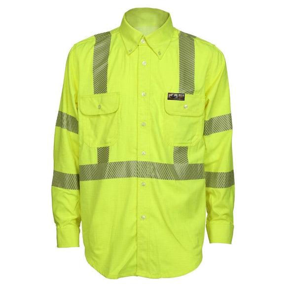 MCR Safety SBS1027 Summit Breeze FR Type R Class 3 Long Sleeve Work Shirt