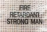 Square-Pattern String Reinforced Poly 10'x100' Flame Resistant 6 Mils Clear