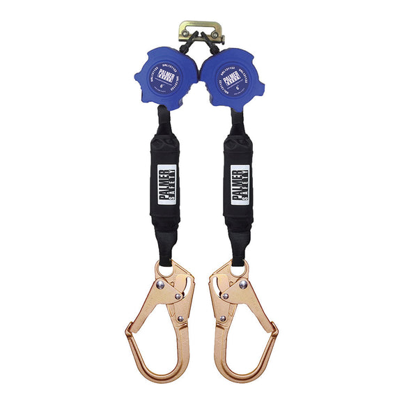 Palmer Safety SRL121122T Twin SRL 6' Lightweight Web With Rebar Hook
