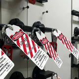 100-Pack "Danger Lock Out Do Not Operate" Tags by-The-Roll, OSHA Compliant