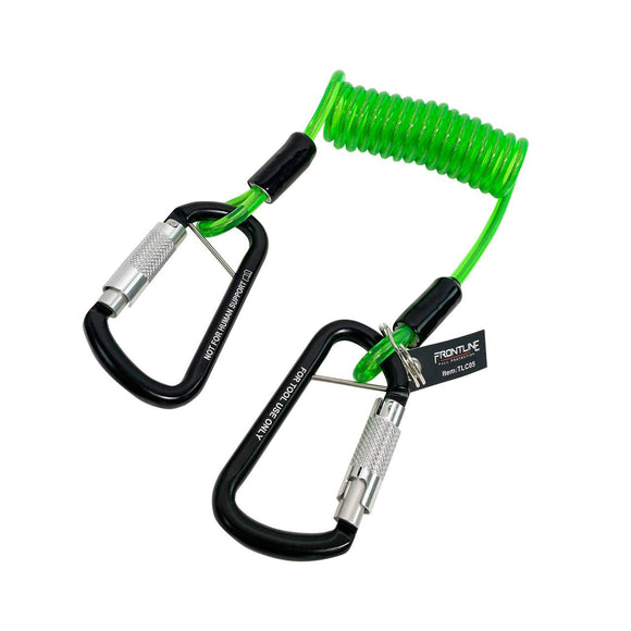 Frontline TLC05 ToolGrip Coil Tool Tether 5 lbs with Double Self-locking Aluminu