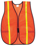 MCR Safety V211R General Purpose Safety Vest, Polyester Mesh, 3/4" Lime Reflecti
