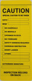 Yellow Vinyl Scaffolding Tag   (QTY-10 per Pack)