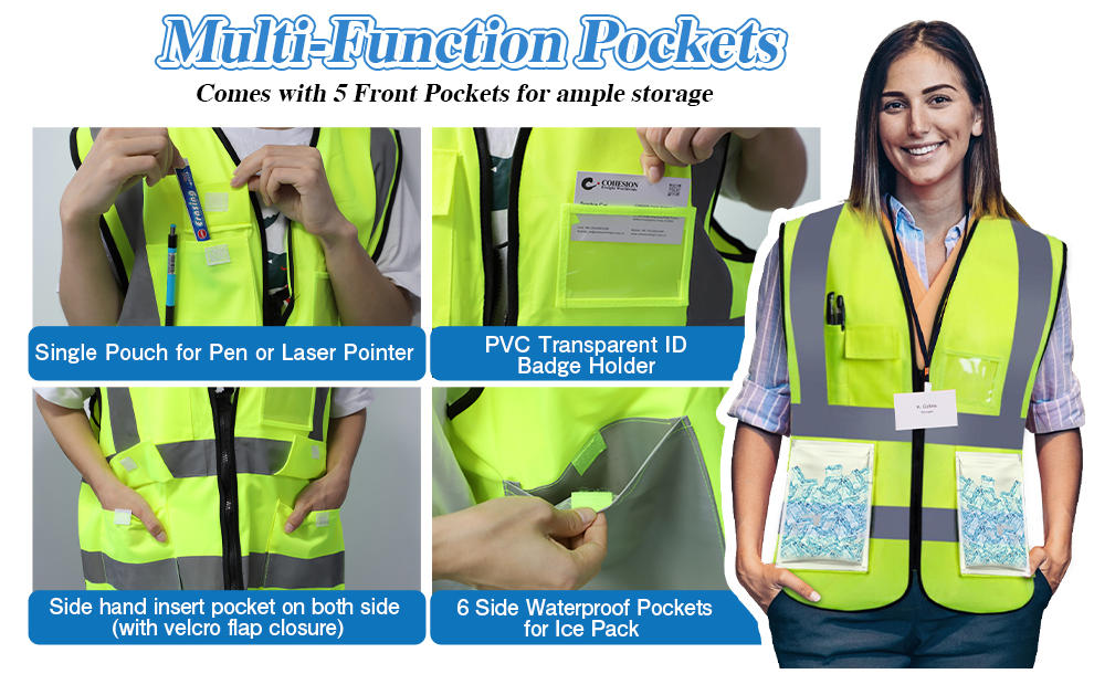 Glacier Tek Cooling Vest - 59°F For 2.5 Hours With 8 Rechargeable Cool Packs | Wear Under Clothes