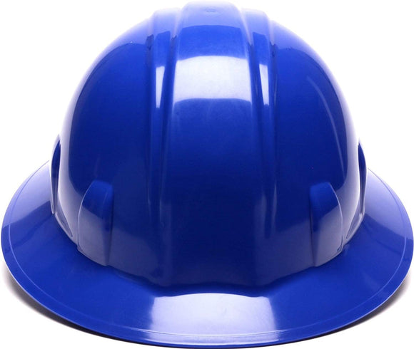 PYRAMEX SL SERIES FULL BRIM HARD HAT HP24160 BLUE FULL BRIM STYLE 4-POINT RATCHET